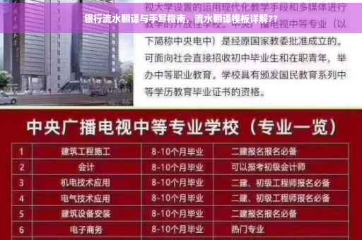 银行流水翻译与手写指南，流水翻译模板详解??