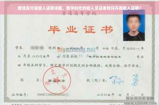 微信支付宝收入证明详解，数字时代的收入见证者如何开具收入证明？