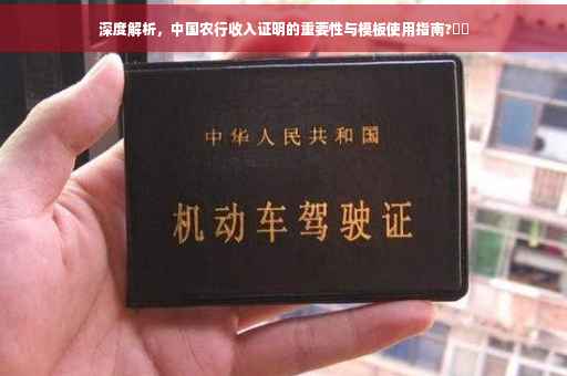 深度解析，中国农行收入证明的重要性与模板使用指南?⚡️
