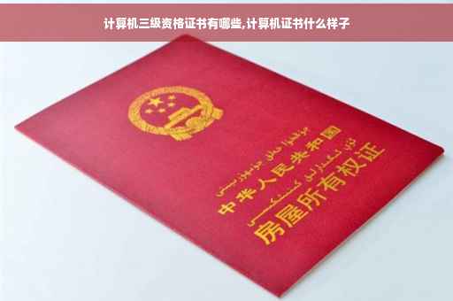计算机三级资格证书有哪些,计算机证书什么样子