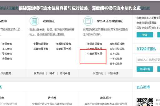 揭秘深圳银行流水包装真相与应对策略，深度解析银行流水制作之道
