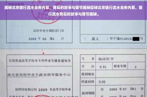 揭秘北京银行流水业务内幕，背后的故事与细节揭秘探秘北京银行流水业务内幕，银行流水背后的故事与细节揭秘。