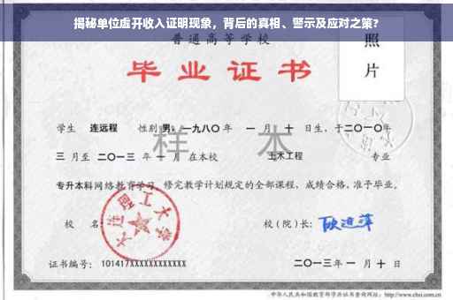揭秘单位虚开收入证明现象，背后的真相、警示及应对之策?