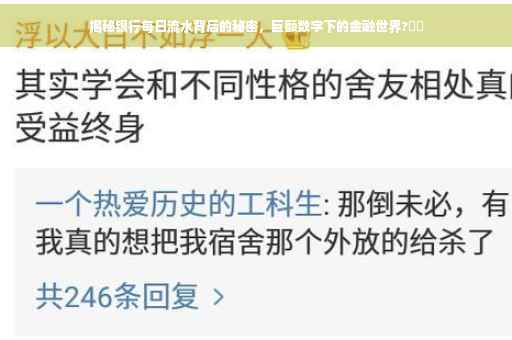 揭秘银行每日流水背后的秘密，巨额数字下的金融世界?⚡️