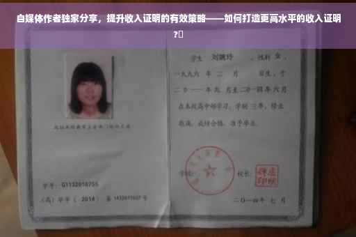 自媒体作者独家分享，提升收入证明的有效策略——如何打造更高水平的收入证明?✨