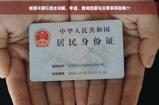低保卡银行流水详解，申请、查询流程与注意事项指南??