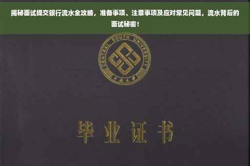 揭秘面试提交银行流水全攻略，准备事项、注意事项及应对常见问题，流水背后的面试秘密！