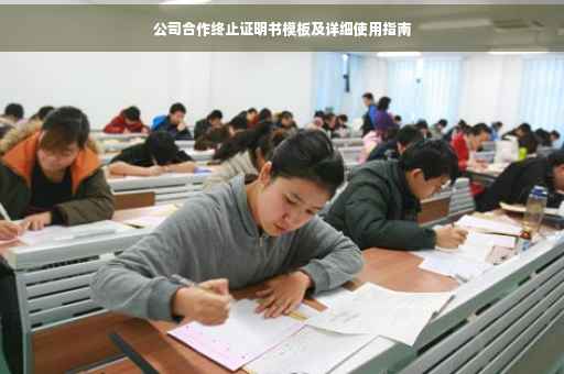 公司合作终止证明书模板及详细使用指南