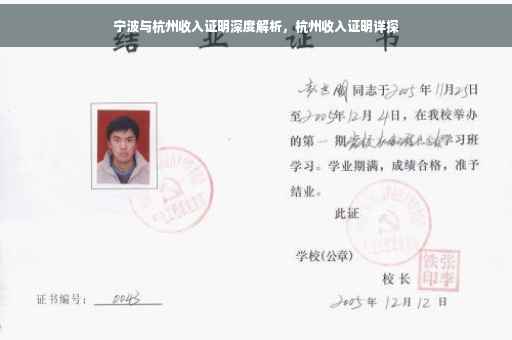 宁波与杭州收入证明深度解析，杭州收入证明详探