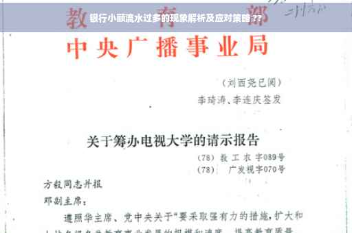 银行小额流水过多的现象解析及应对策略 ??