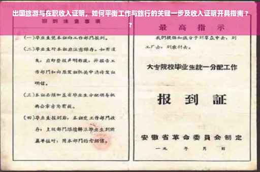 出国旅游与在职收入证明，如何平衡工作与旅行的关键一步及收入证明开具指南 ??