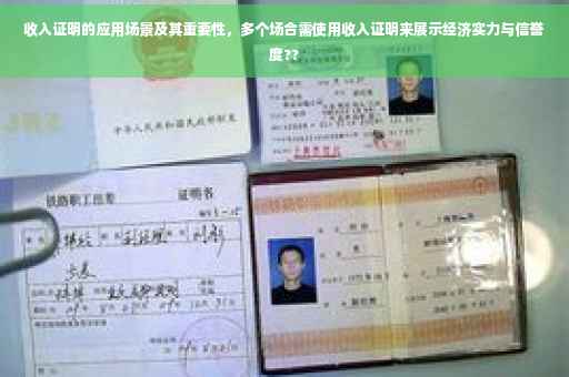 收入证明的应用场景及其重要性，多个场合需使用收入证明来展示经济实力与信誉度??