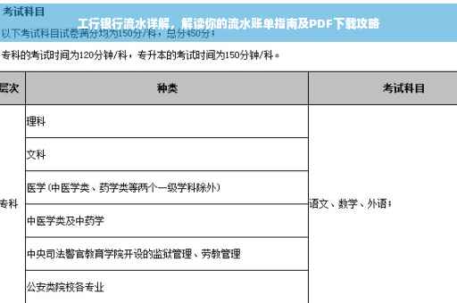工行银行流水详解，解读你的流水账单指南及PDF下载攻略
