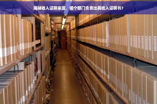 揭秘收入证明来源，哪个部门负责出具收入证明书？