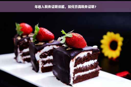 年收入税务证明详解，如何开具税务证明？