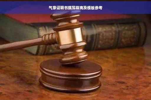 气象证明书撰写指南及模板参考