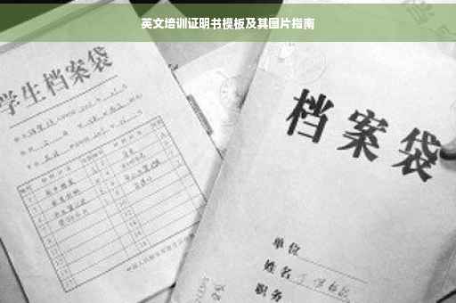 英文培训证明书模板及其图片指南