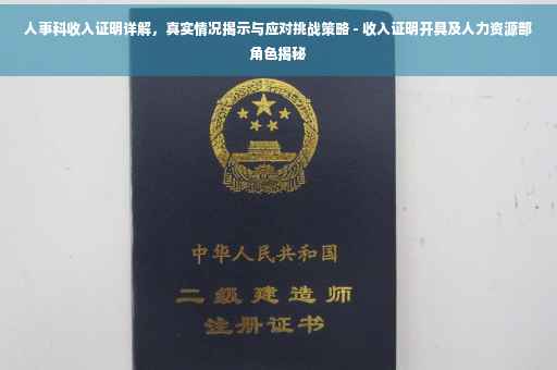 人事科收入证明详解，真实情况揭示与应对挑战策略 - 收入证明开具及人力资源部角色揭秘