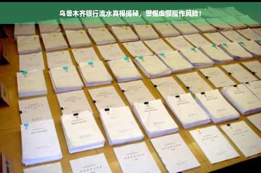 乌鲁木齐银行流水真相揭秘，警惕虚假操作风险！