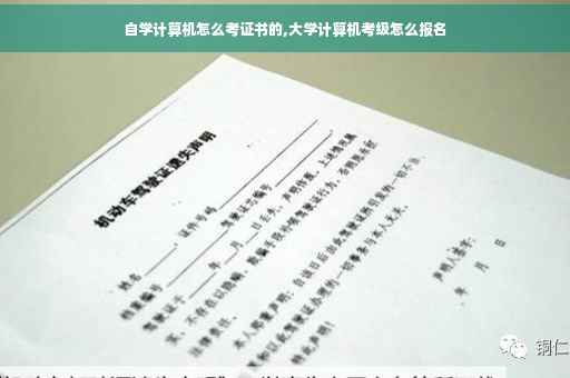 自学计算机怎么考证书的,大学计算机考级怎么报名