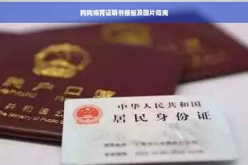 狗狗绝育证明书模板及图片指南