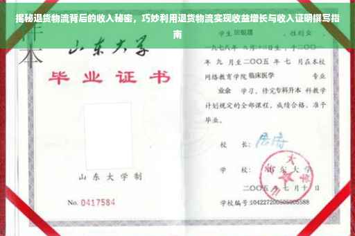 揭秘退货物流背后的收入秘密，巧妙利用退货物流实现收益增长与收入证明撰写指南