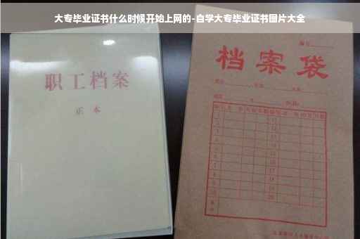 大专毕业证书什么时候开始上网的-自学大专毕业证书图片大全