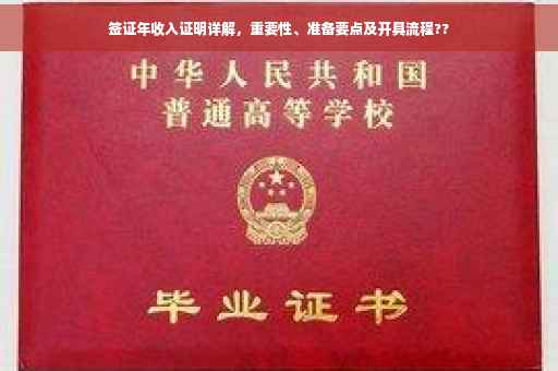 签证年收入证明详解，重要性、准备要点及开具流程??