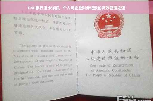 EXL银行流水详解，个人与企业财务记录的高效管理之道