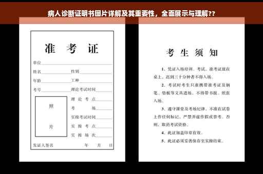 病人诊断证明书图片详解及其重要性，全面展示与理解??