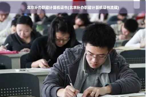 北京补办职称计算机证书(北京补办职称计算机证书流程)