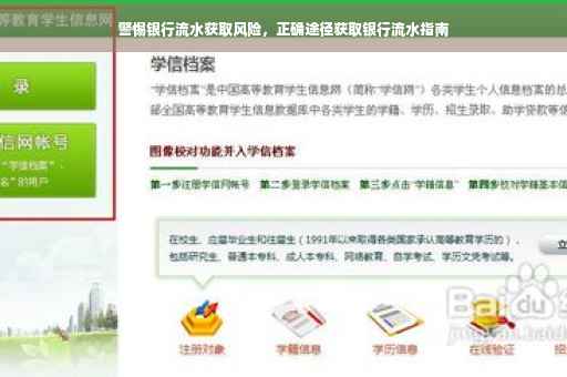 警惕银行流水获取风险，正确途径获取银行流水指南