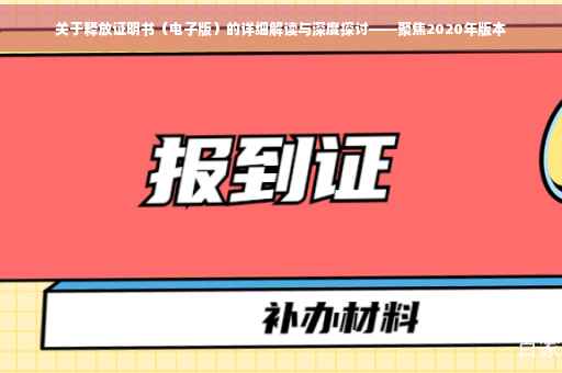 关于释放证明书（电子版）的详细解读与深度探讨——聚焦2020年版本