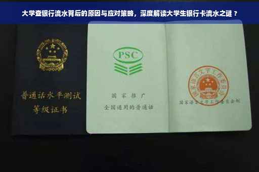 大学查银行流水背后的原因与应对策略，深度解读大学生银行卡流水之谜 ?