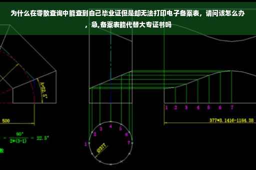 为什么在零散查询中能查到自己毕业证但是却无法打印电子备案表，请问该怎么办，急,备案表能代替大专证书吗