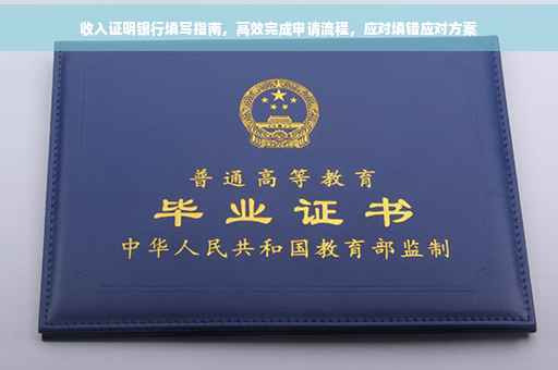 收入证明银行填写指南，高效完成申请流程，应对填错应对方案