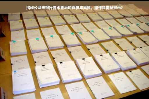 揭秘公司改银行流水背后的真相与风险，操作指南及警示?