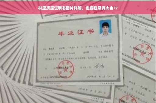 村里房屋证明书图片详解，重要性及其大全??