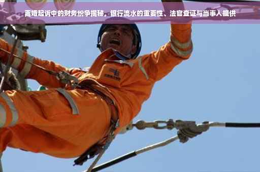 离婚起诉中的财务纷争揭秘，银行流水的重要性、法官查证与当事人提供