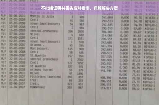 不批捕证明书丢失应对指南，详解解决方案