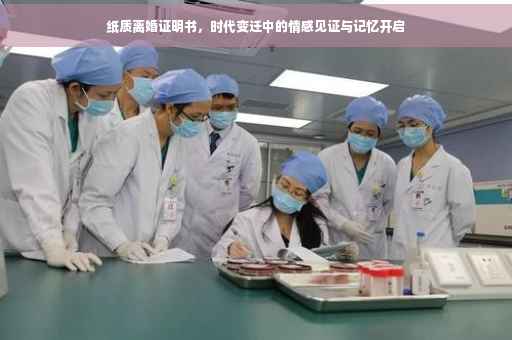 纸质离婚证明书，时代变迁中的情感见证与记忆开启