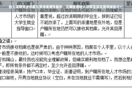 收入证明写法详解与用途重要性解析，正确使用收入证明及其应用领域探讨?✨
