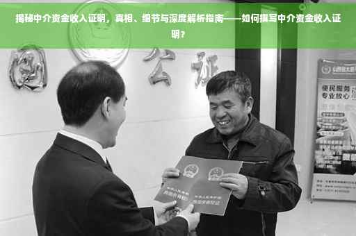 揭秘中介资金收入证明，真相、细节与深度解析指南——如何撰写中介资金收入证明？