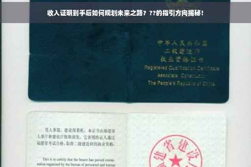 收入证明到手后如何规划未来之路？??的指引方向揭秘！