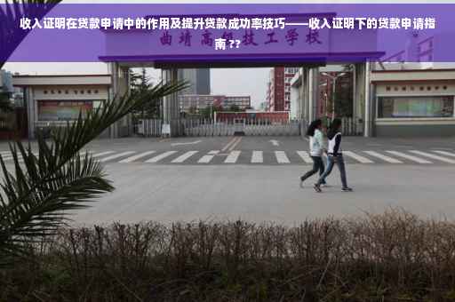 收入证明在贷款申请中的作用及提升贷款成功率技巧——收入证明下的贷款申请指南 ??