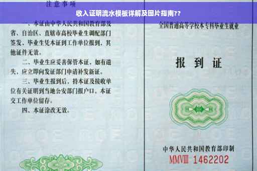 收入证明流水模板详解及图片指南??