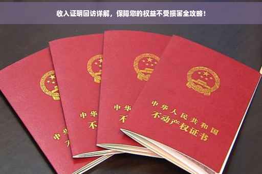收入证明回访详解，保障您的权益不受损害全攻略！