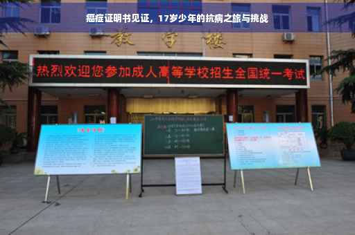 癌症证明书见证，17岁少年的抗病之旅与挑战