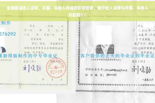 全面解读收入证明，月薪、年收入构成及影响因素，揭示收入证明与月薪、年收入的区别?⚡️