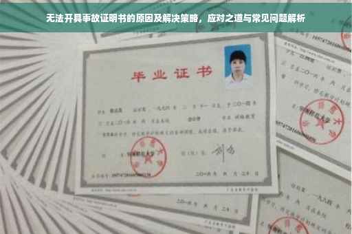无法开具事故证明书的原因及解决策略，应对之道与常见问题解析